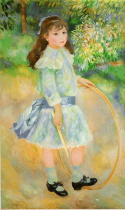 Ragazza con un cerchio da Pierre Auguste Renoir